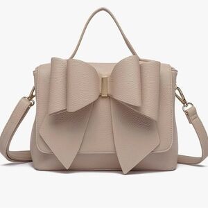 Bowtie top satchel handbag